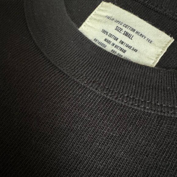 BUCK MASON Field-Spec Heavy Cotton Classic Tee – Black (Size S) - Picture 13 of 13